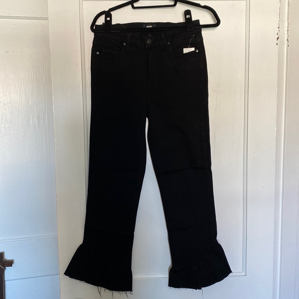 Paige Ruffle-Bottom Jeans